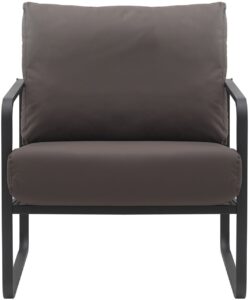 Lounger Manea Kunstleder braun
