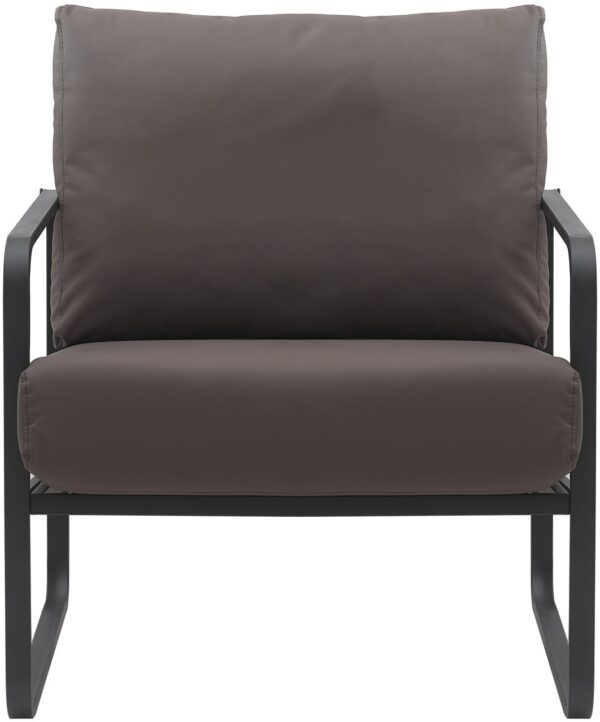 Lounger Manea Kunstleder braun