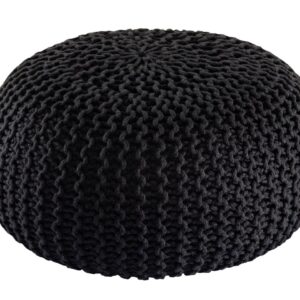 Pouf outdoor ø55cm Sitzpouf Terrasse Pool Garten anthrazit - anthracite