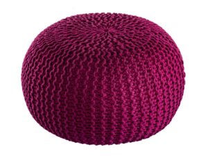 Pouf outdoor o55cm Sitzpouf Terrasse Pool Garten bordeaux amaranth