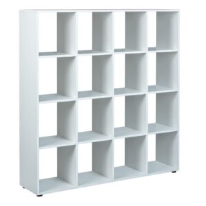 Raumteiler Caboto 16 Fächer Weiß Bücherregal