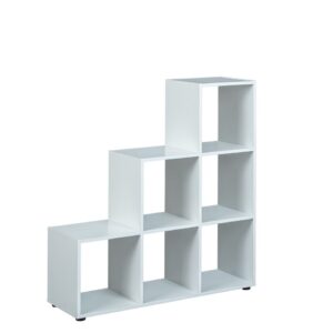 Raumteiler Cadore 6 Fächer Weiß Bücherregal