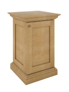 Saeulenschrank Blumensaeule Ziersaeule 1 tuerig Duett Pinie massiv Pinie karamell