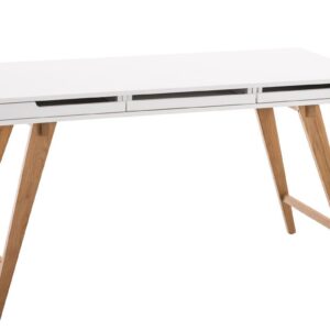 Schreibtisch Porto 140 cm V2 weiß