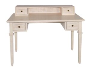 Schreibtisch mit Aufsatz Duett B 120 H 91 cm 4 Schubkaesten Pinie massiv Pinie lipizano