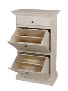 Schuhschrank Garderobenschrank Duett B 67 H 110 cm Pinie massiv Pinie lipizano