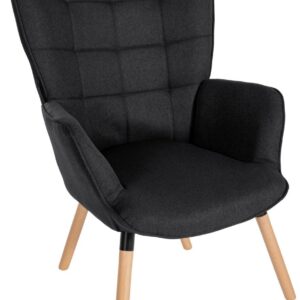 Sessel Garding Stoff schwarz