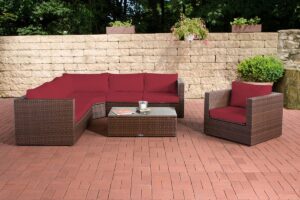 Set Kissenbezuege Tibera rubinrot