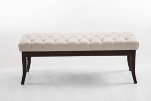 Sitzbank Ramses Stoff antik dunkel 120 creme