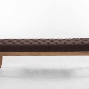 Sitzbank Ramses Stoff antik-hell 150 braun