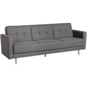 Sofa 3-Sitzer mit Bettfunktion Jesper hellgrau