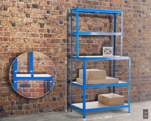 Steckregal inkl. Werkbank 23 blau