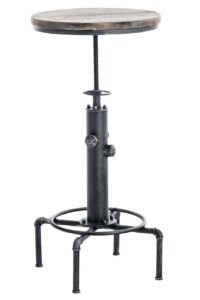 Stehtisch Lumos Holz antik silber