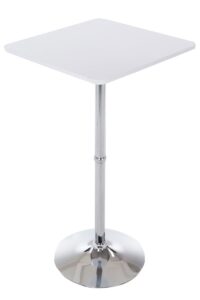 Stehtisch eckig weiss