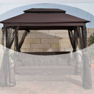 Stoff-Dach für Kenia Hollywoodschaukel braun