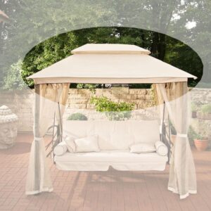 Stoff-Dach für Kenia Hollywoodschaukel creme