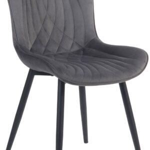 Stuhl Brady Samt dunkelgrau