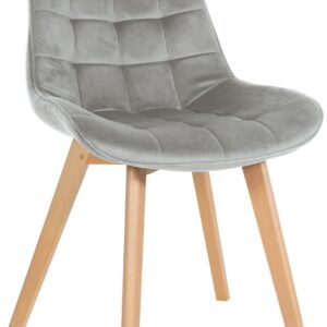 Stuhl Brook Samt grau