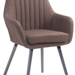 Stuhl Florian Stoff grau braun