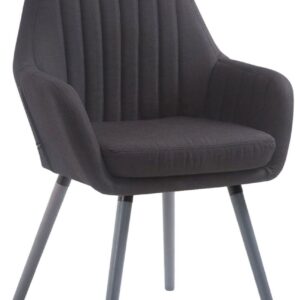 Stuhl Florian Stoff grau schwarz