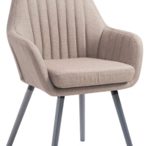 Stuhl Florian Stoff grau taupe