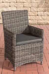 Stuhl Fontana Sankt Marlo Anthrazit 5mm grau meliert