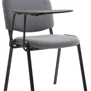 Stuhl Ken mit Klapptisch Stoff grau