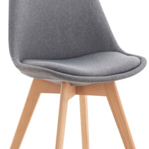 Stuhl Linares Stoff hellgrau