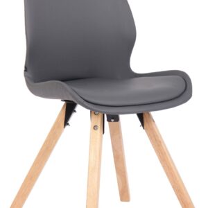 Stuhl Luna Kunstleder grau
