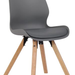 Stuhl Luna Kunststoff grau