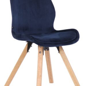 Stuhl Luna Samt blau