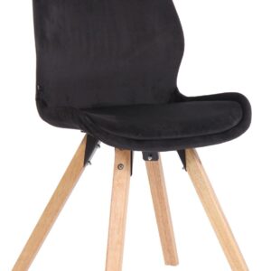 Stuhl Luna Samt schwarz