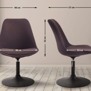 Stuhl Maverick B Stoff braun