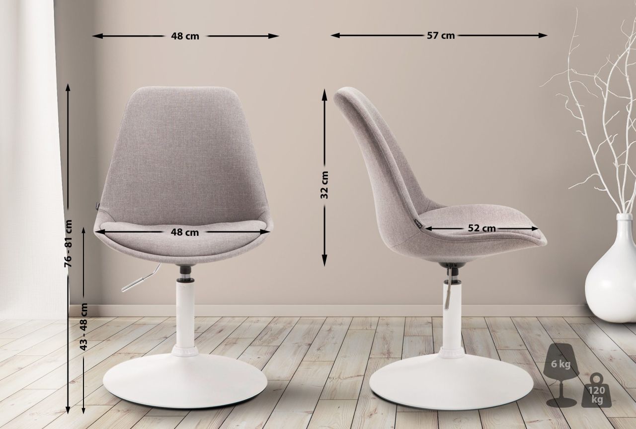 Stuhl Maverick W Stoff grau 1 Stuhl Maverick W Stoff grau