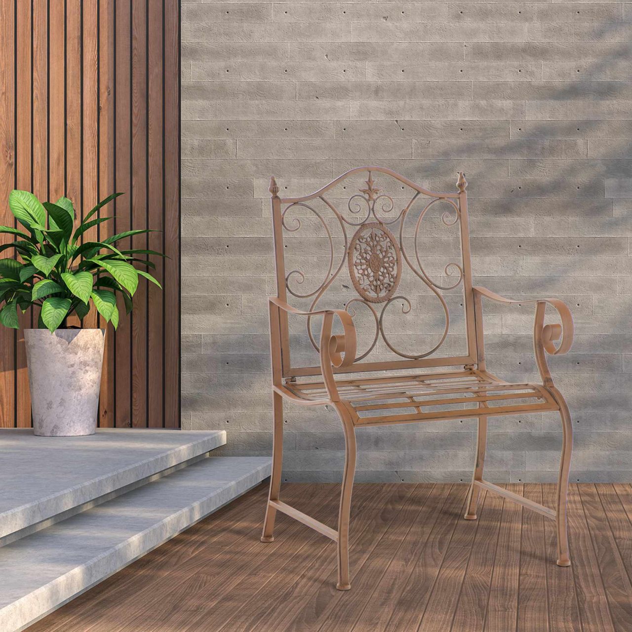 Stuhl Punjab antik braun 1 Stuhl Punjab antik braun