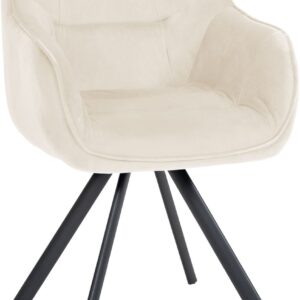 Stuhl Russel Samt creme