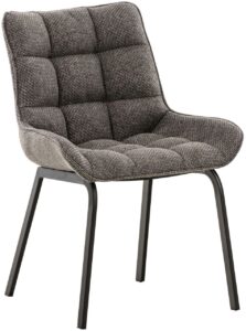 Stuhl Saranda Stoff schwarz titangrau