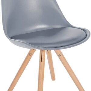 Stuhl Sofia Kunststoff Rund grau