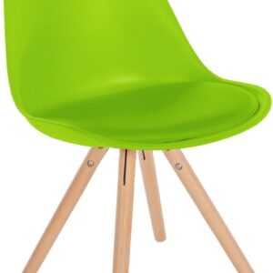 Stuhl Sofia Kunststoff Rund hellgrün