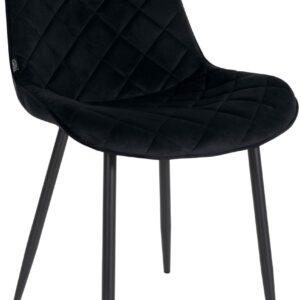 Stuhl Springs Samt schwarz