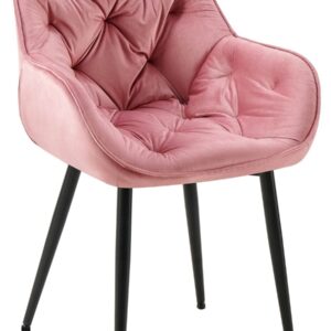 Stuhl Tanna Samt rosa