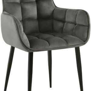 Stuhl Tirana Samt anthrazit