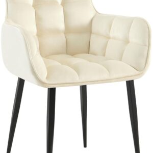 Stuhl Tirana Samt creme