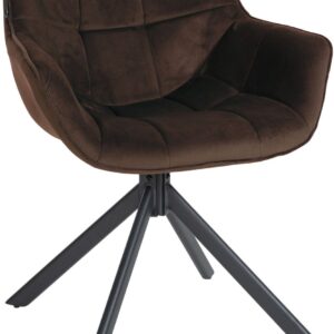 Stuhl Westport Samt braun