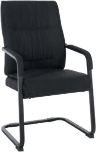 XL Besucherstuhl Anubis Stoff schwarzschwarz