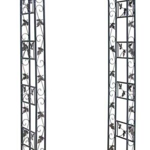 verzierter Rosenbogen schwarz